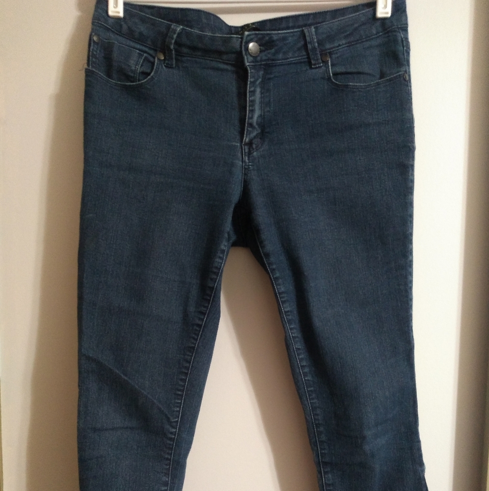Max Jeans Cropped Dark Wash Jeans